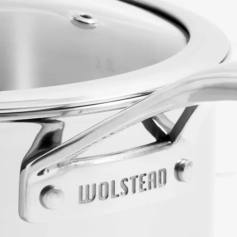 Wolstead Superior Steel Saucepan with Lid 20cm Image 2