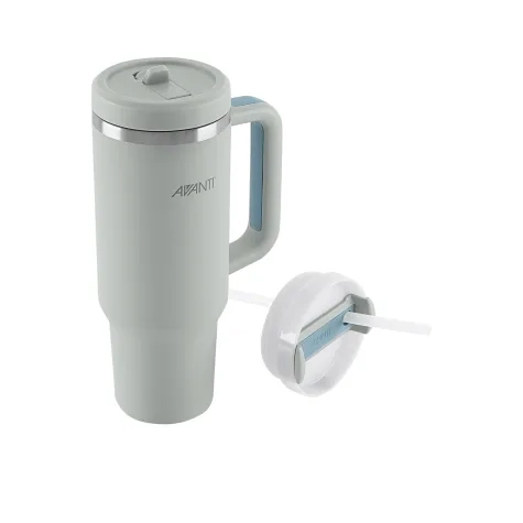 Avanti HydroQuench Insulated Travel Tumbler with Two Lids 1L Grey Mist Image 2