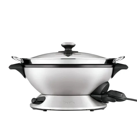 Breville The Hot Wok & Steam 51cm Brushed Stainless Steel Image 1