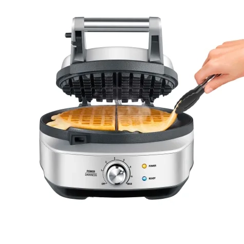 Breville The No Mess Waffle Maker Brushed Stainless Steel Image 2