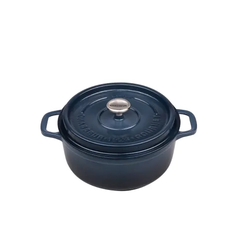 Chasseur Gourmet Round French Oven 24cm - 4L Midnight Blue Image 1
