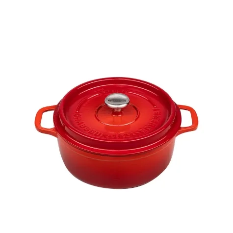 Chasseur Gourmet Round French Oven 26cm - 5L Crimson Image 1