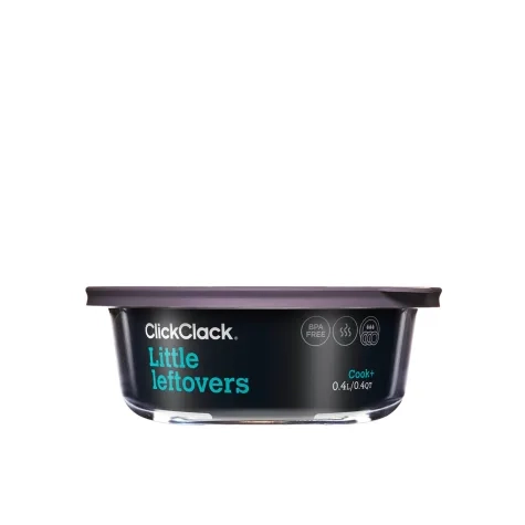 ClickClack Cook+ Round Heatproof Glass Container 400ml Image 1