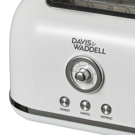 Davis & Waddell Manor 2 Slice Toaster White Image 2