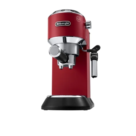 DeLonghi Dedica Deluxe EC685R Manual Pump Coffee Machine Red Image 1