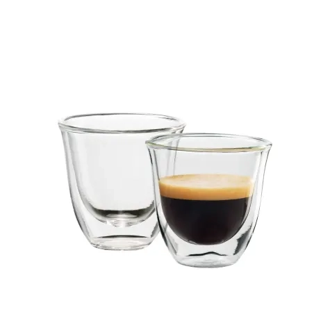 DeLonghi Double Wall Espresso Glasses 60ml Set of 2 Image 1