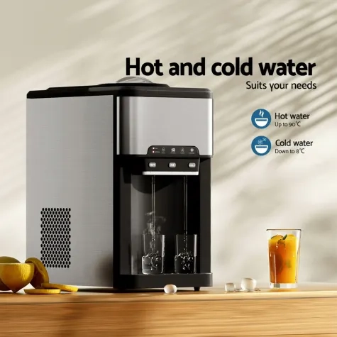 Devanti Ice Maker Machine with Water Dispenser 2 5L Image 2