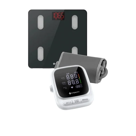 Etekcity Smart WiFi Body Weight Scale and Blood Pressure Monitor Bundle Black Image 1
