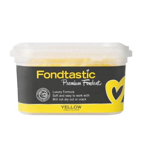 Fondtastic Premium Fondant Yellow 250g Image 1