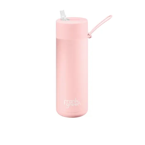 Frank Green Ultimate Ceramic Reusable Bottle with Straw 595ml (20oz) Blushed Image 1