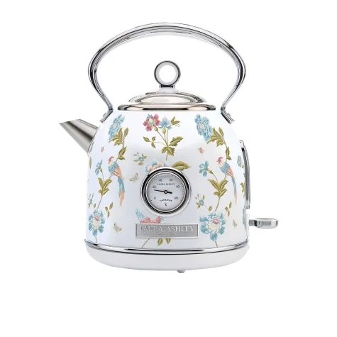Laura Ashley Elveden Electric Kettle 1.7L White and Silver Image 1