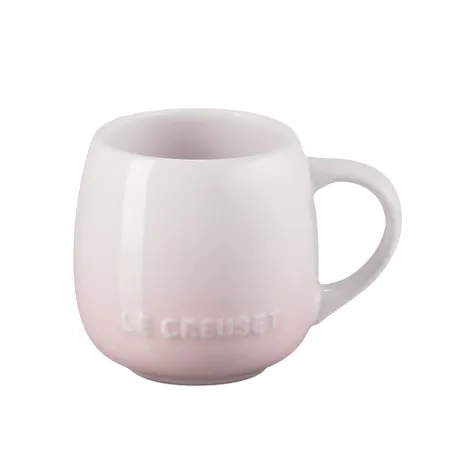 Le Creuset Stoneware Coupe Mug 320ml Shell Pink Image 1