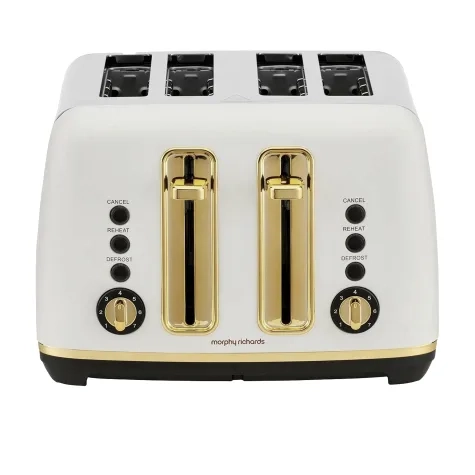 Morphy Richards Ascend Soft Gold 4 Slice Toaster White Image 1