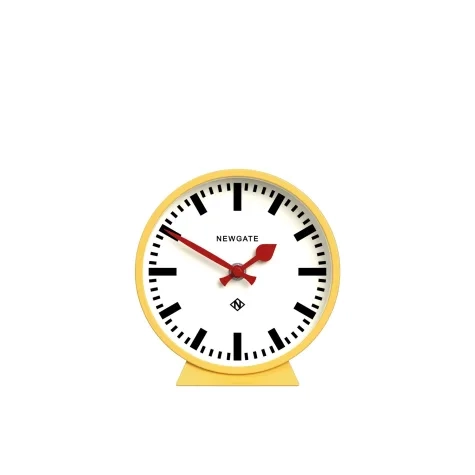 Newgate Railway Mantel Clock Cheeky Yellow Image 1