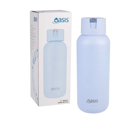 Oasis Moda Triple Wall Insulated Drink Bottle 1L Periwinkle Image 2