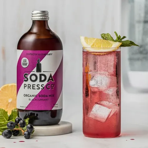 SodaStream Soda Press Co Organic Soda Syrup 500ml Blackcurrant Bliss Image 2