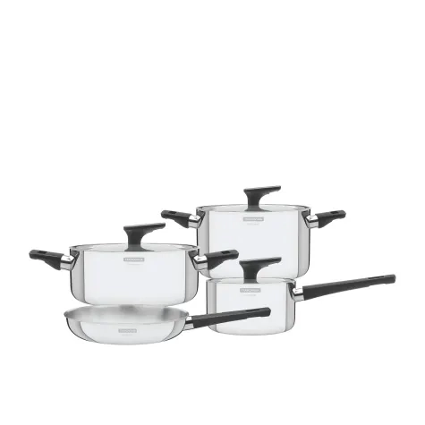 Tramontina Grano Collection 4pc Stainless Steel Cookware Set Image 1