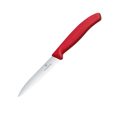 Victorinox Swiss Classic Pointed Tip Serrated Paring Knife 10cm Red Image 1