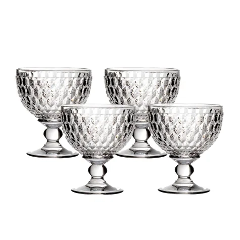 Villeroy & Boch Boston Champagne Coupe and Dessert Bowl Set of 4 Image 1