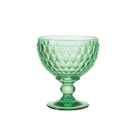 Villeroy & Boch Boston Coloured Champagne Coupe and Dessert Bowl Set of 4 Green Image 2
