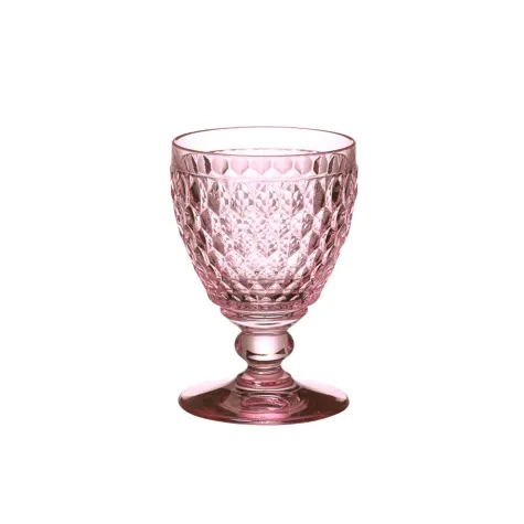 Villeroy & Boch Boston Coloured Red Wine Goblet 200ml Set of 4 Rose Image 2