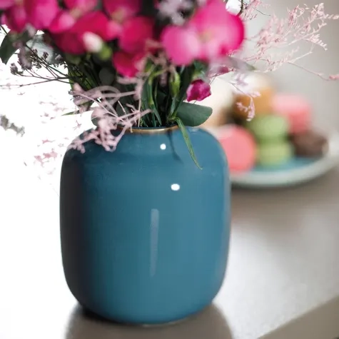 Villeroy & Boch Lave Home Shoulder Vase 15.5cm Blue Image 2