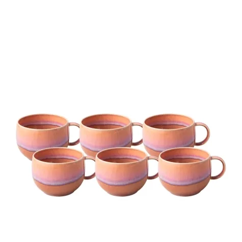 Villeroy & Boch Perlemor Coral Coffee Cup Set of 6 Image 1