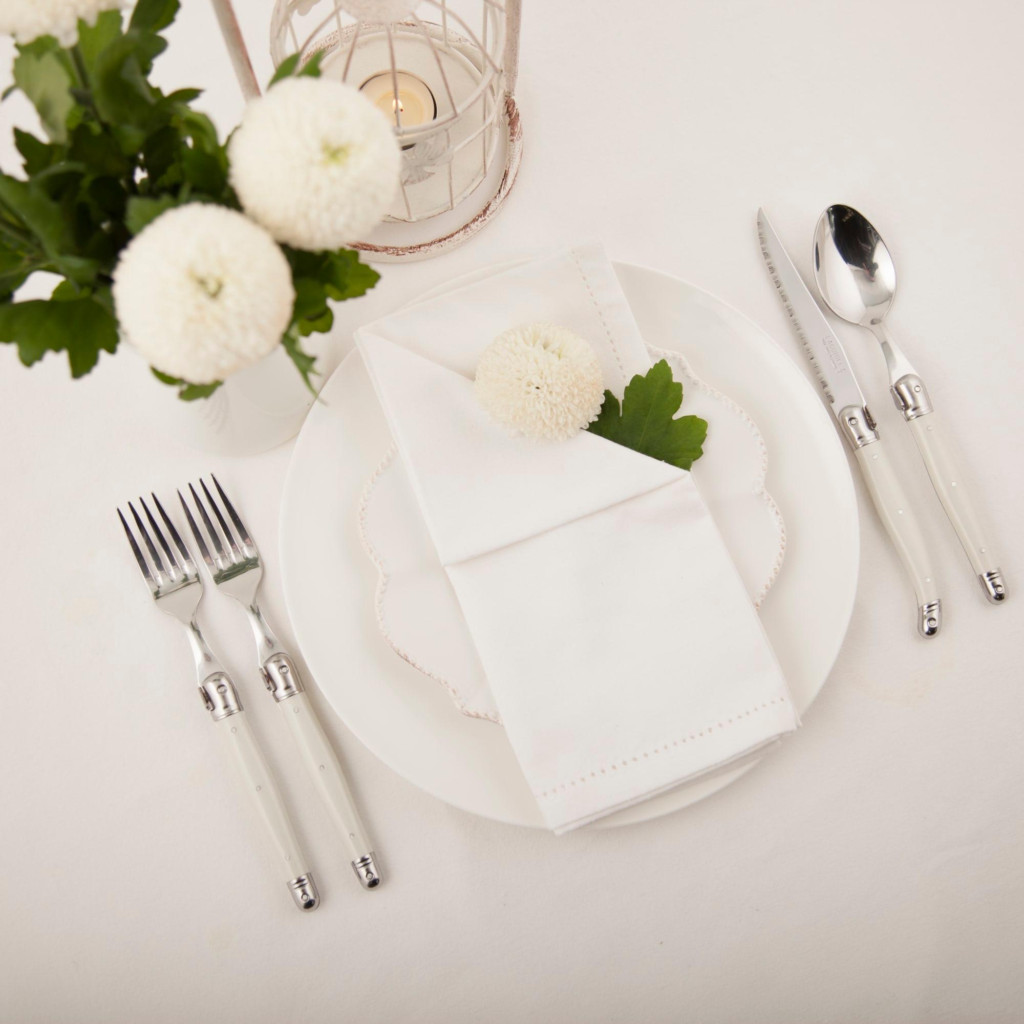 Laguiole by Andre Verdier Debutant Cutlery Set 24pc White Image 3