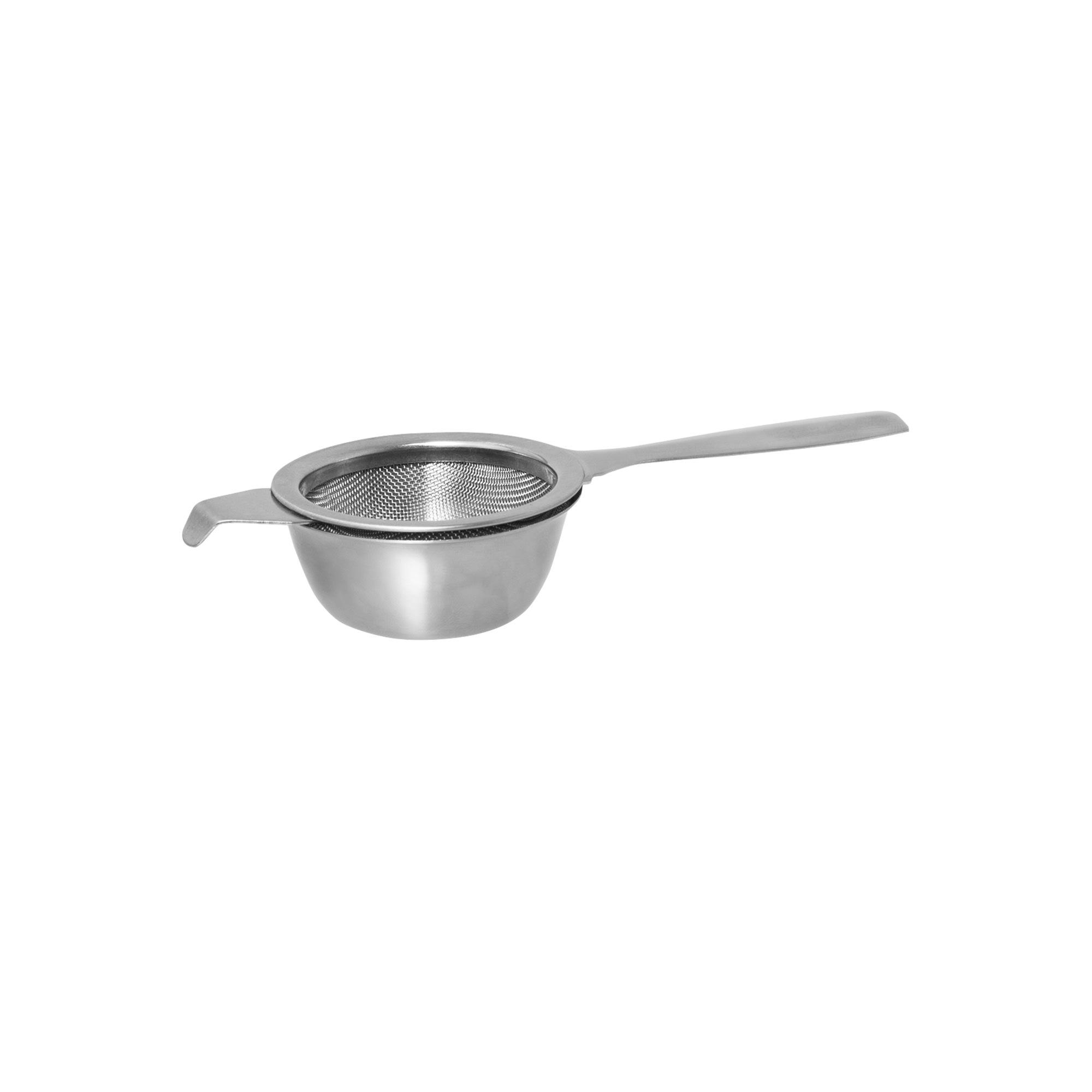 Avanti Mesh Tea Strainer with Drip Bowl Image 1