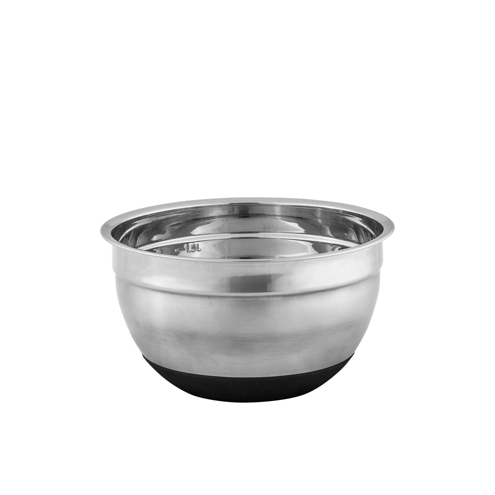 Avanti Stainless Steel Mixing Bowl with Silicone Bottom 18cm - 1.5L Image 1