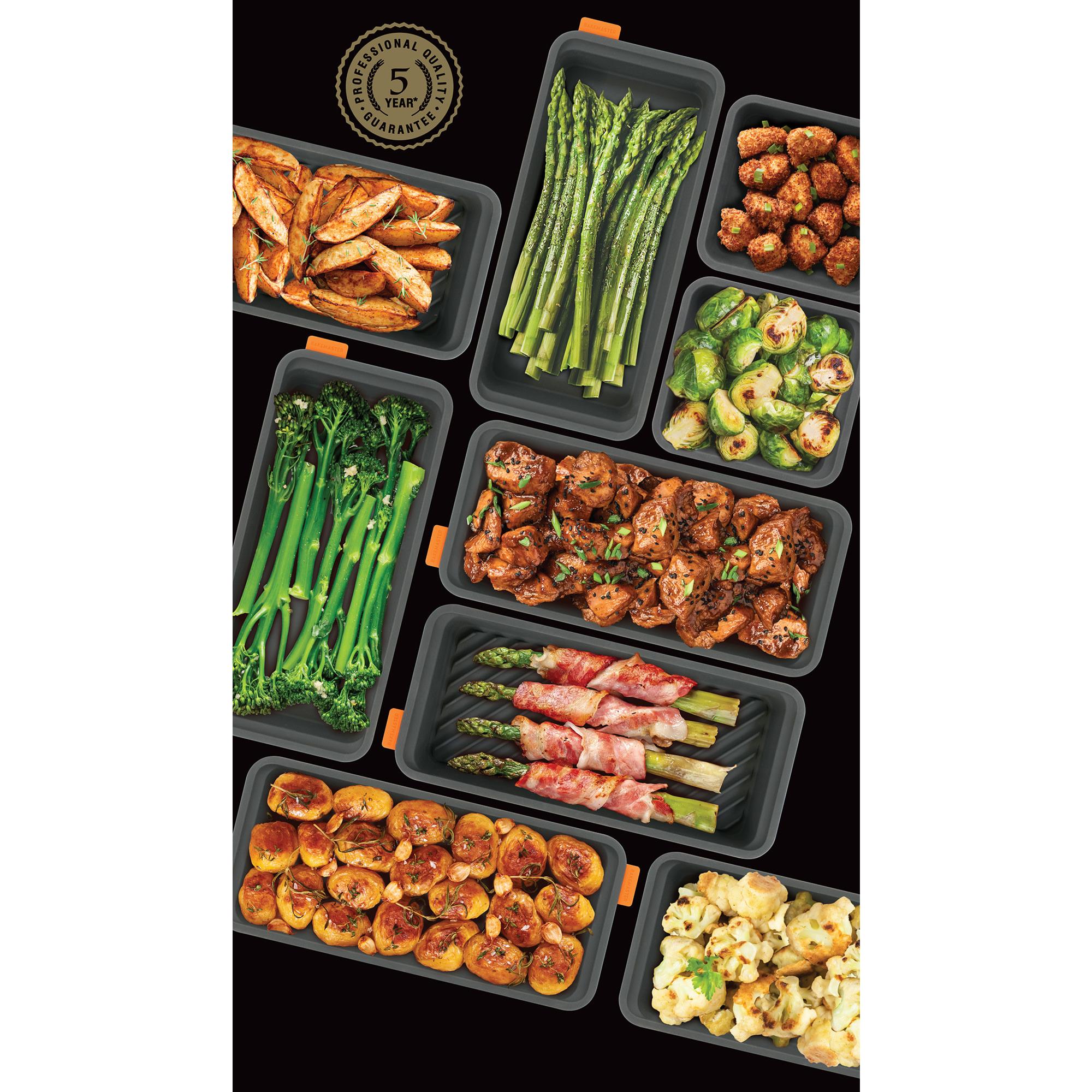 Bakemaster Reinforced Silicone Divider Trays 28x13cm Set of 3 Image 3