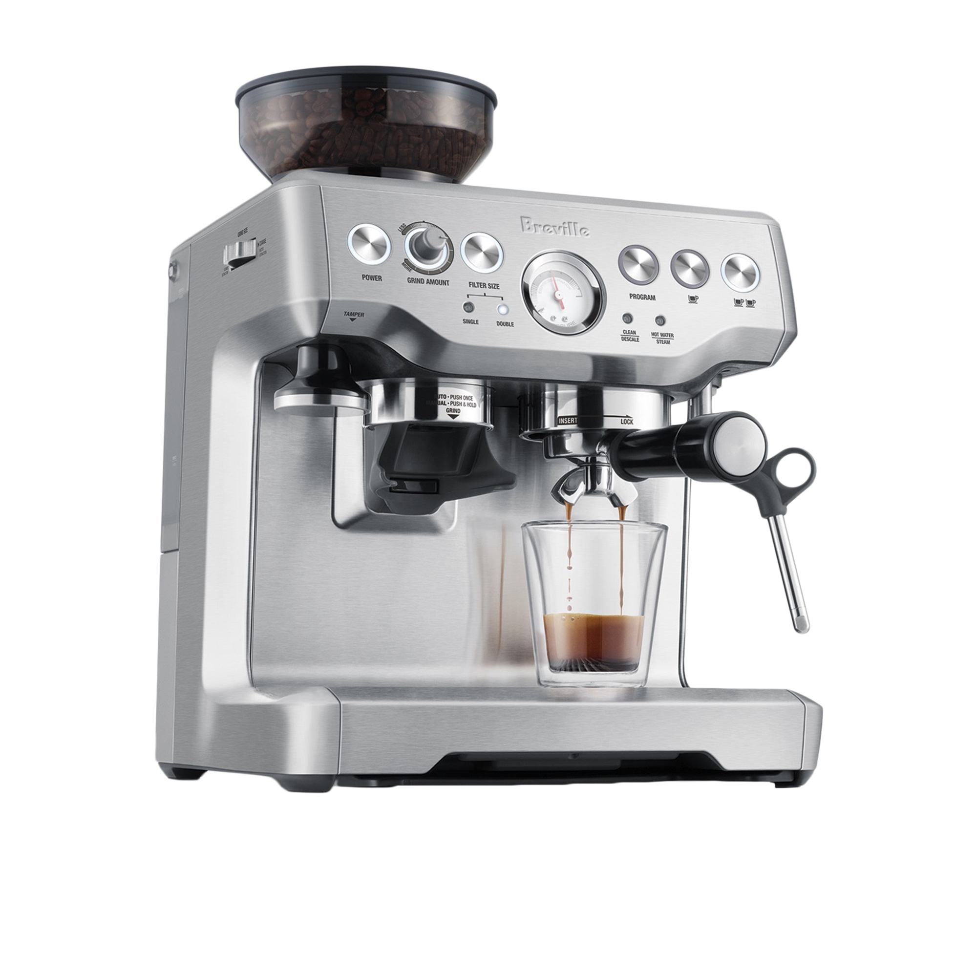Breville The Barista Express Espresso Machine Brushed Stainless Steel Image 2