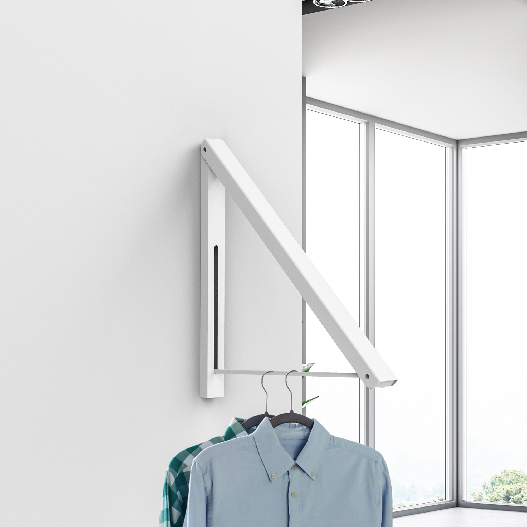 Butlers Suite Wall Mount Clothes Hanger Image 2