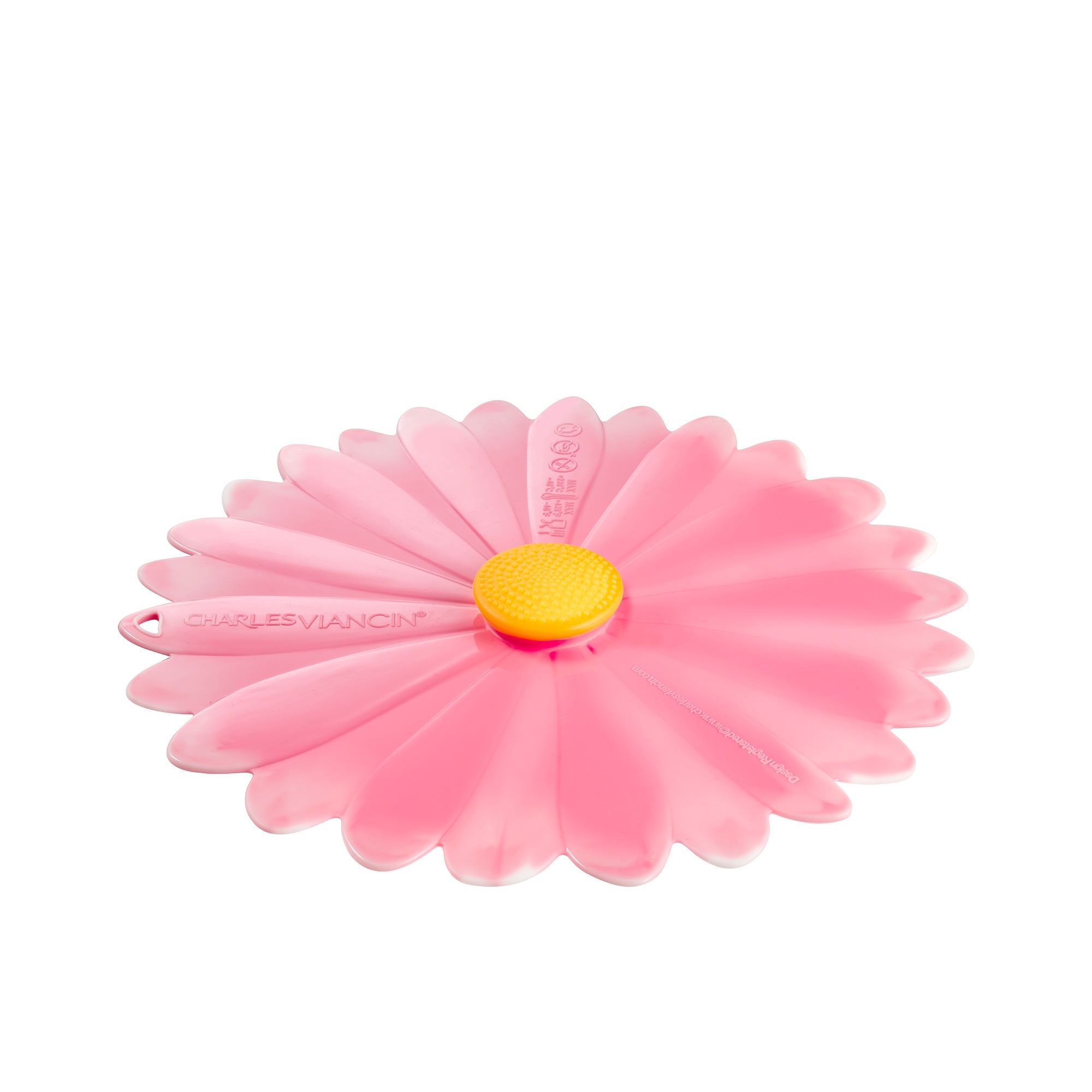 Charles Viancin Daisy Silicone Lid 20cm Pink Image 1