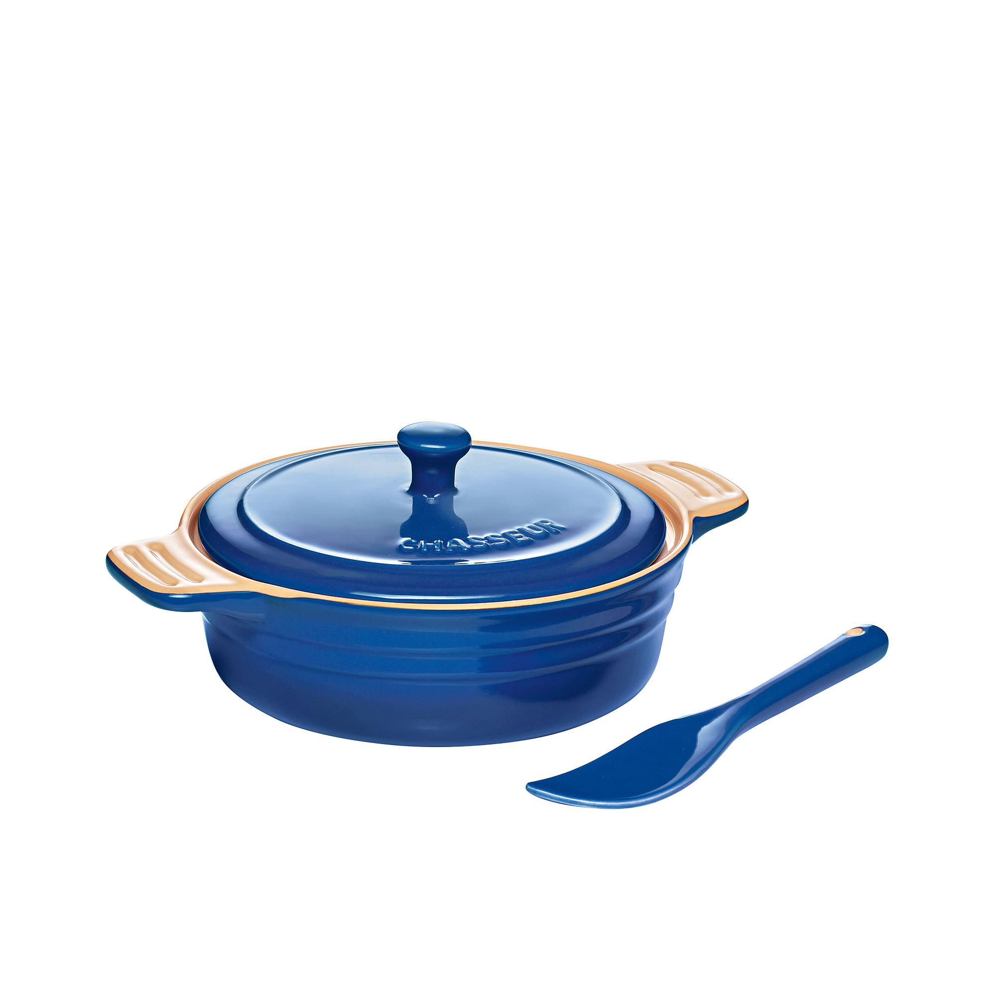 Chasseur La Cuisson Camembert Baker with Cheese Spreader Blue Image 1