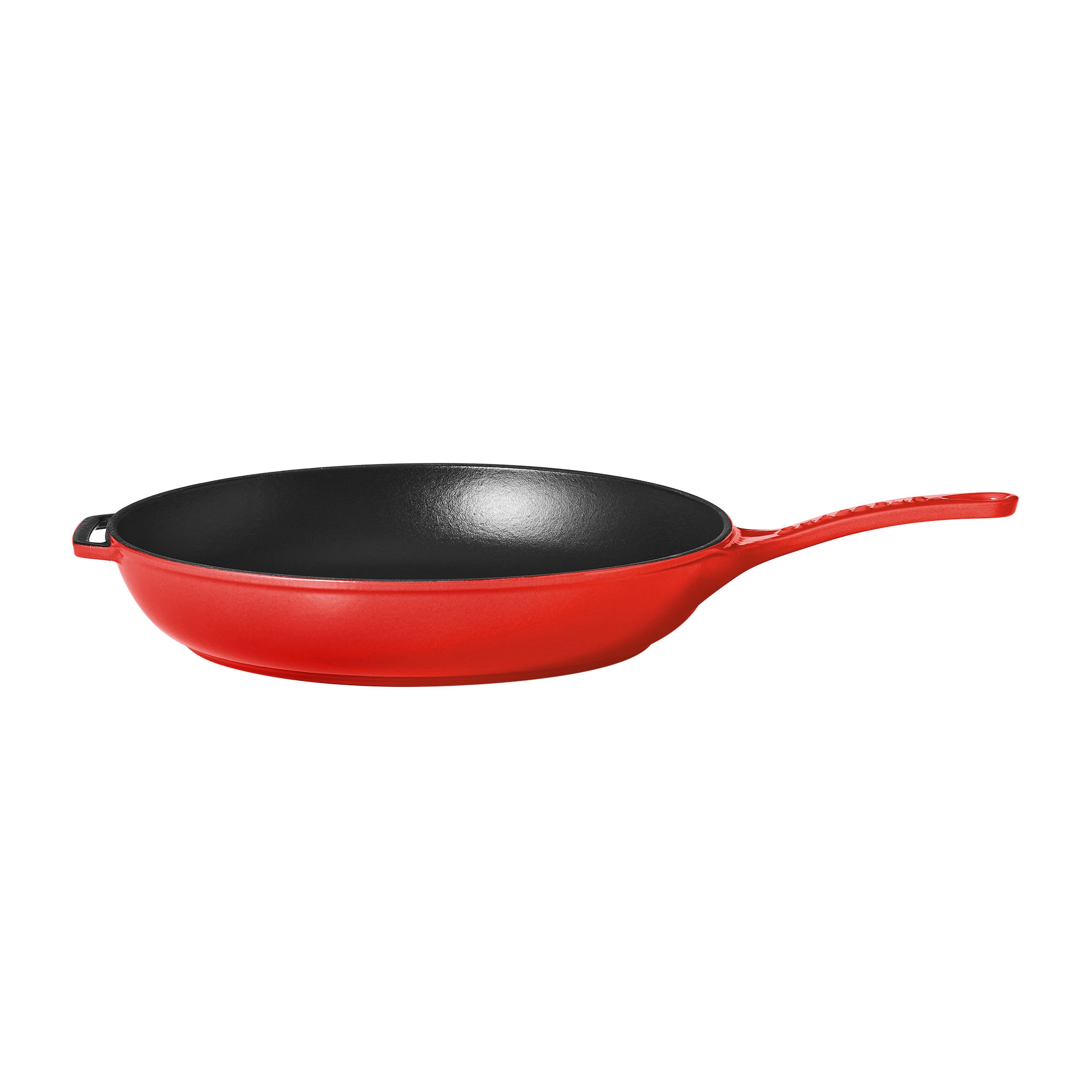 Chasseur Enamelled Cast Iron Frypan 28cm Chilli Red Image 1