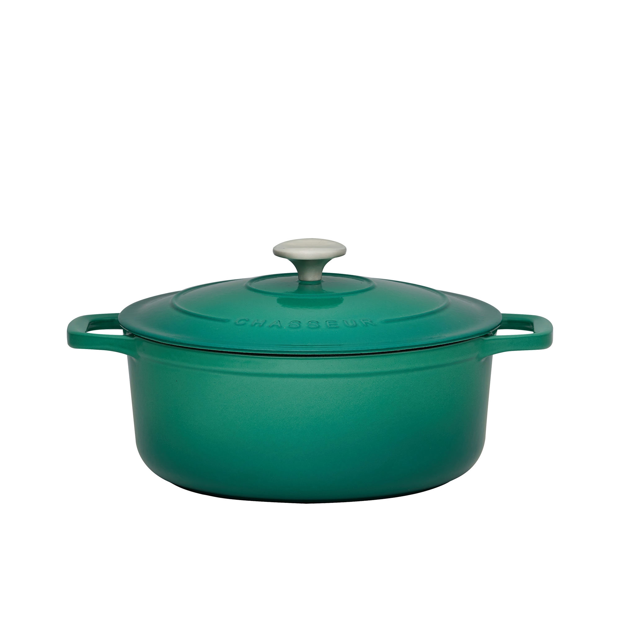 Chasseur Round French Oven 24cm - 4L Emerald Green Image 1
