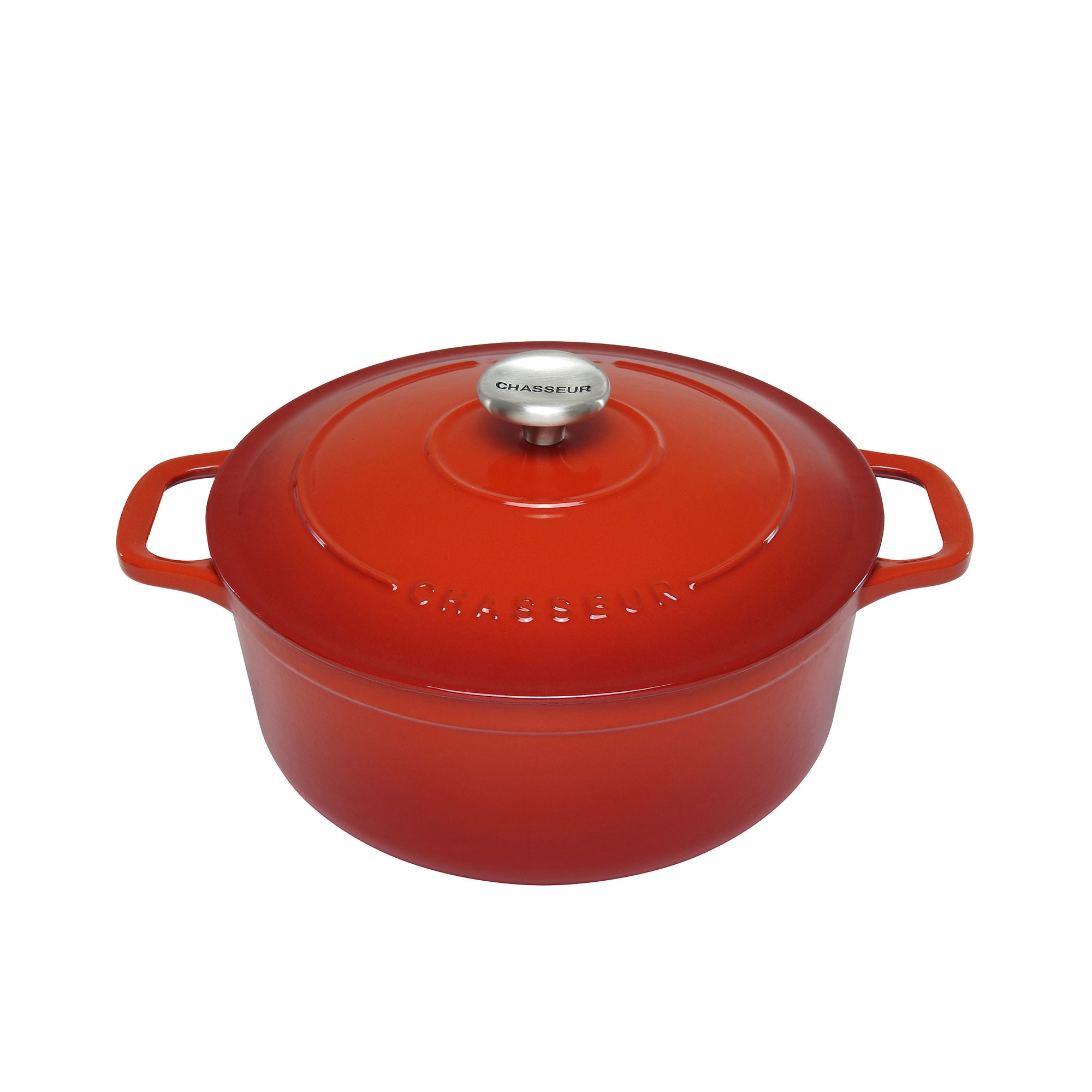 Chasseur Round French Oven 26cm - 5.2L Inferno Red Image 1