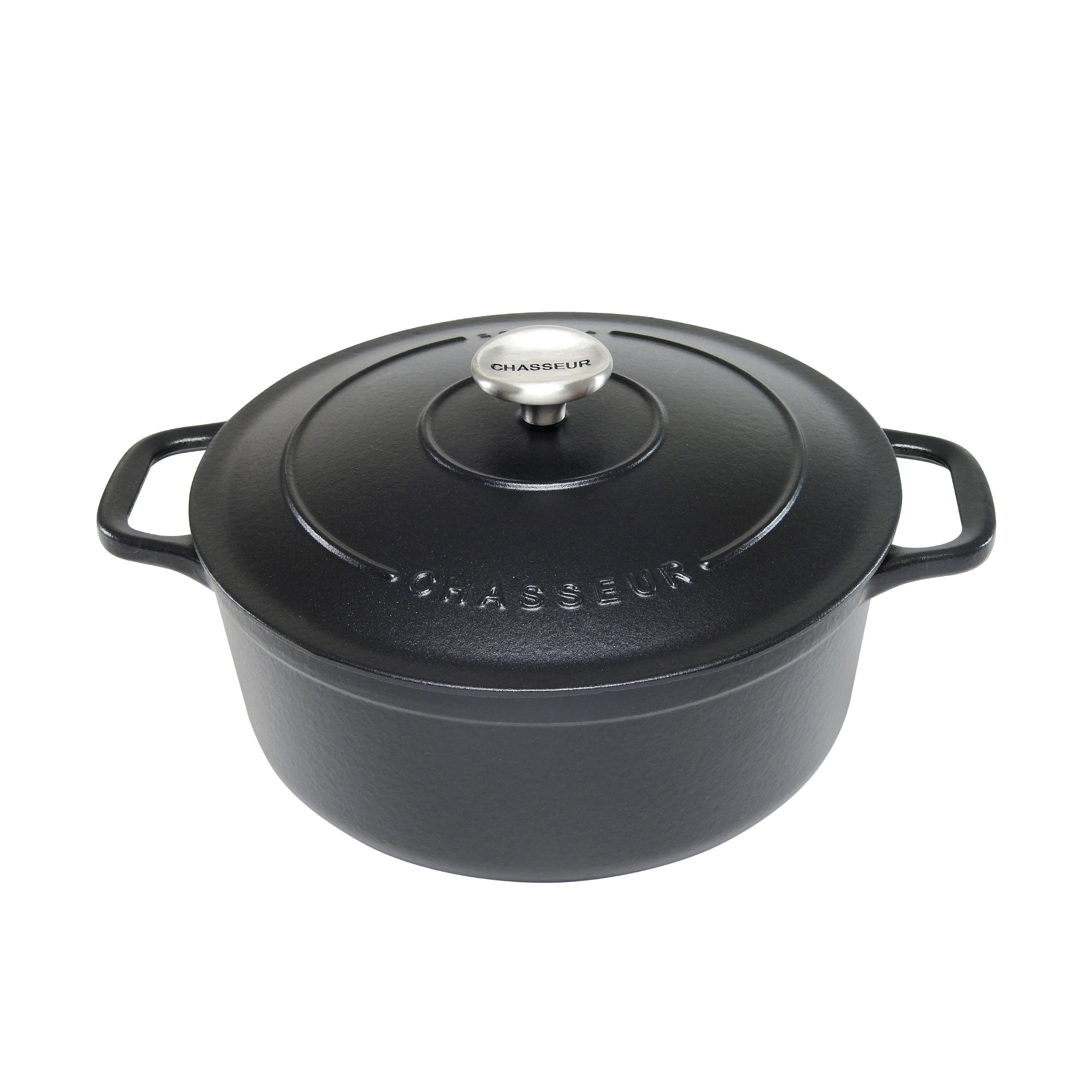 Chasseur Round French Oven 28cm - 6.1L Matte Black Image 1