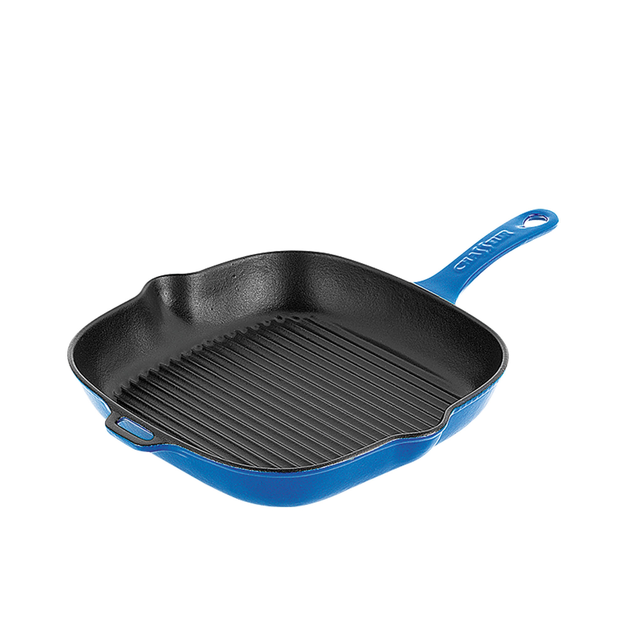 Chasseur Square Grill Pan 25cm Imperial Blue Image 1