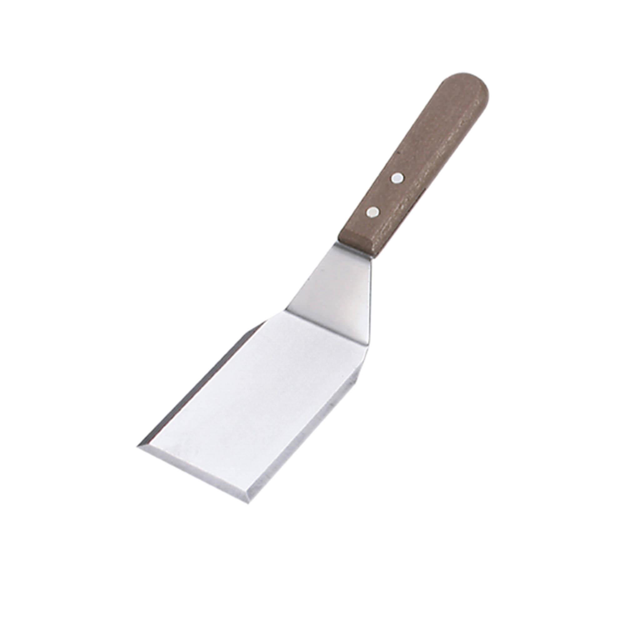Chef Inox Griddle Scraper with Wood Handle Image 1