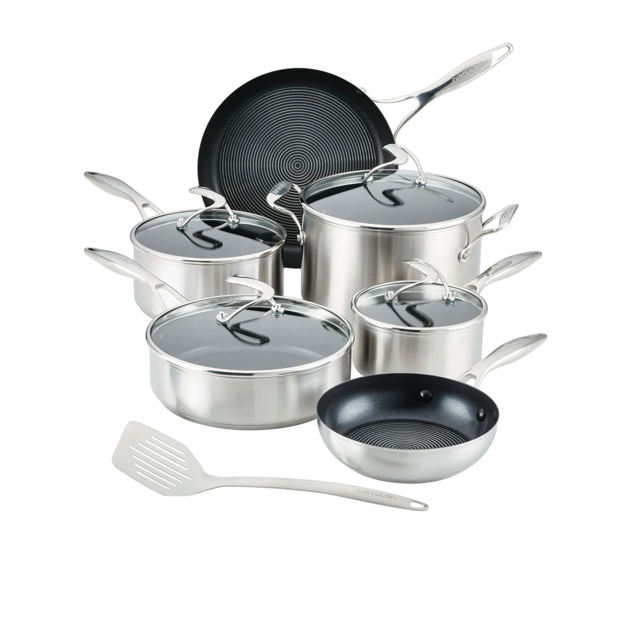 Circulon Steelshield S Series 10pc Stainless Steel Cookware Set Image 1