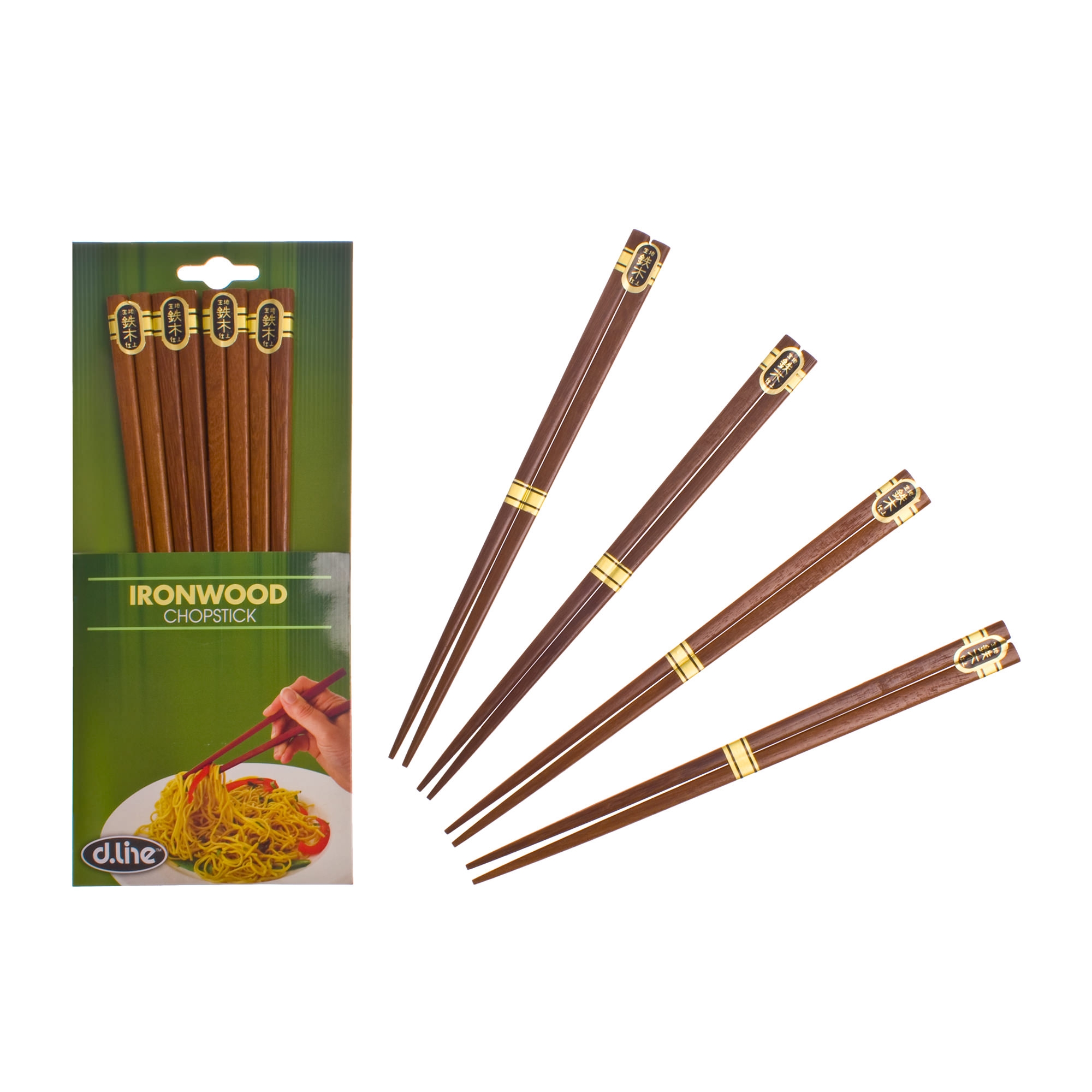 D.Line Ironwood Chopsticks Set of 4 Image 1