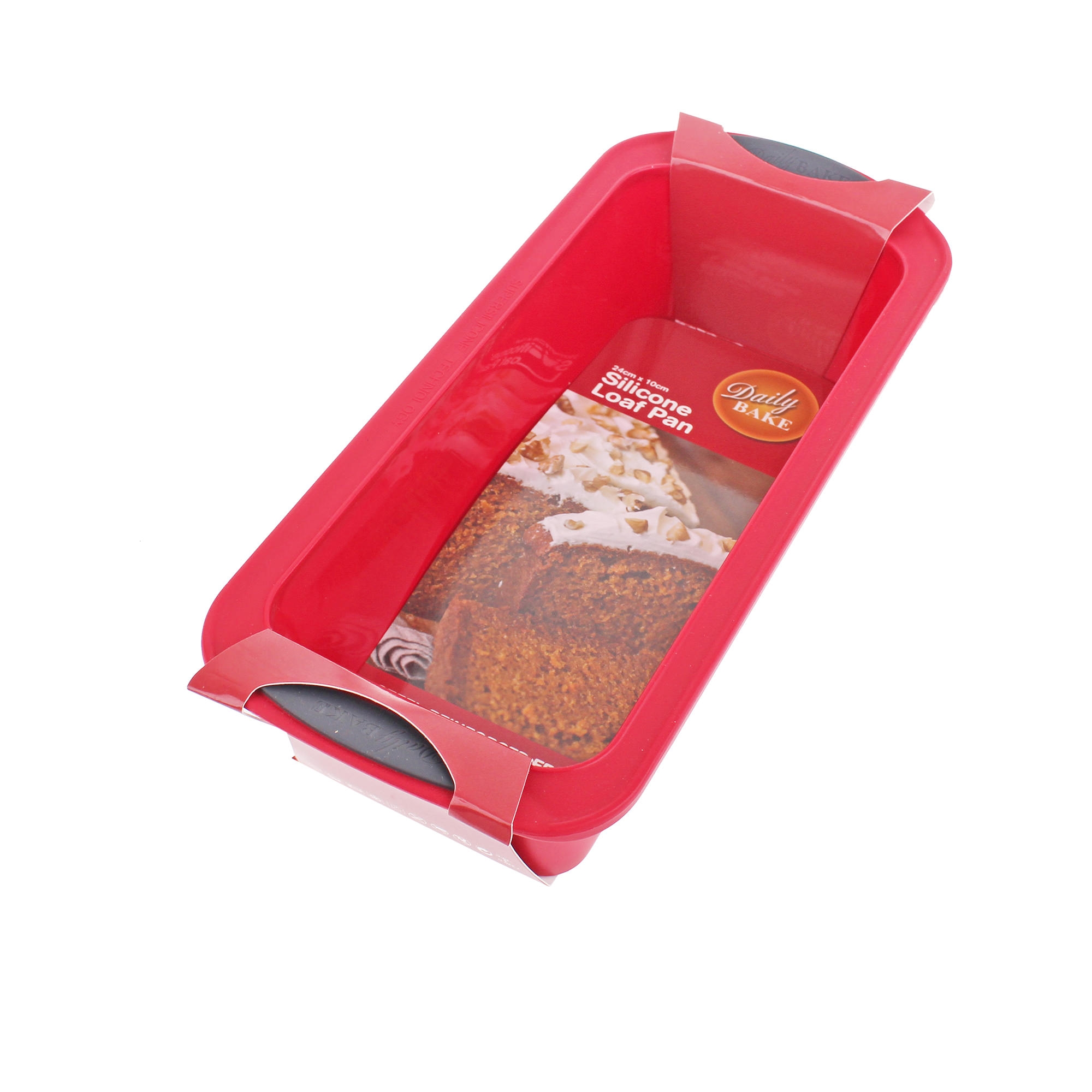 Daily Bake Silicone Loaf Pan 24x10cm Red Image 2