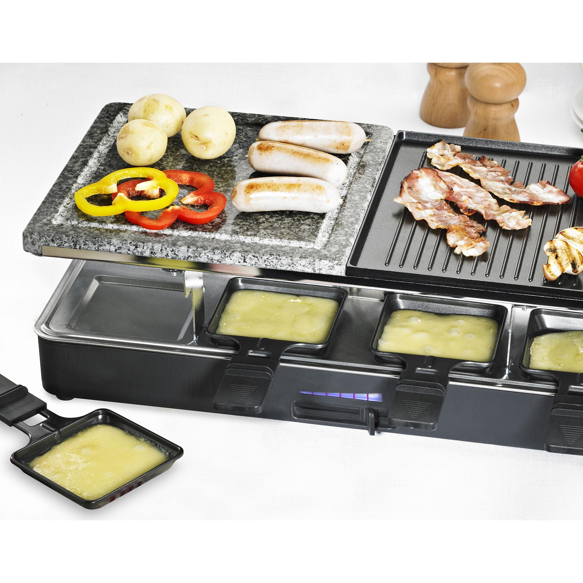 Davis & Waddell 8 Person Electric Party Grill and Raclette Black Image 6