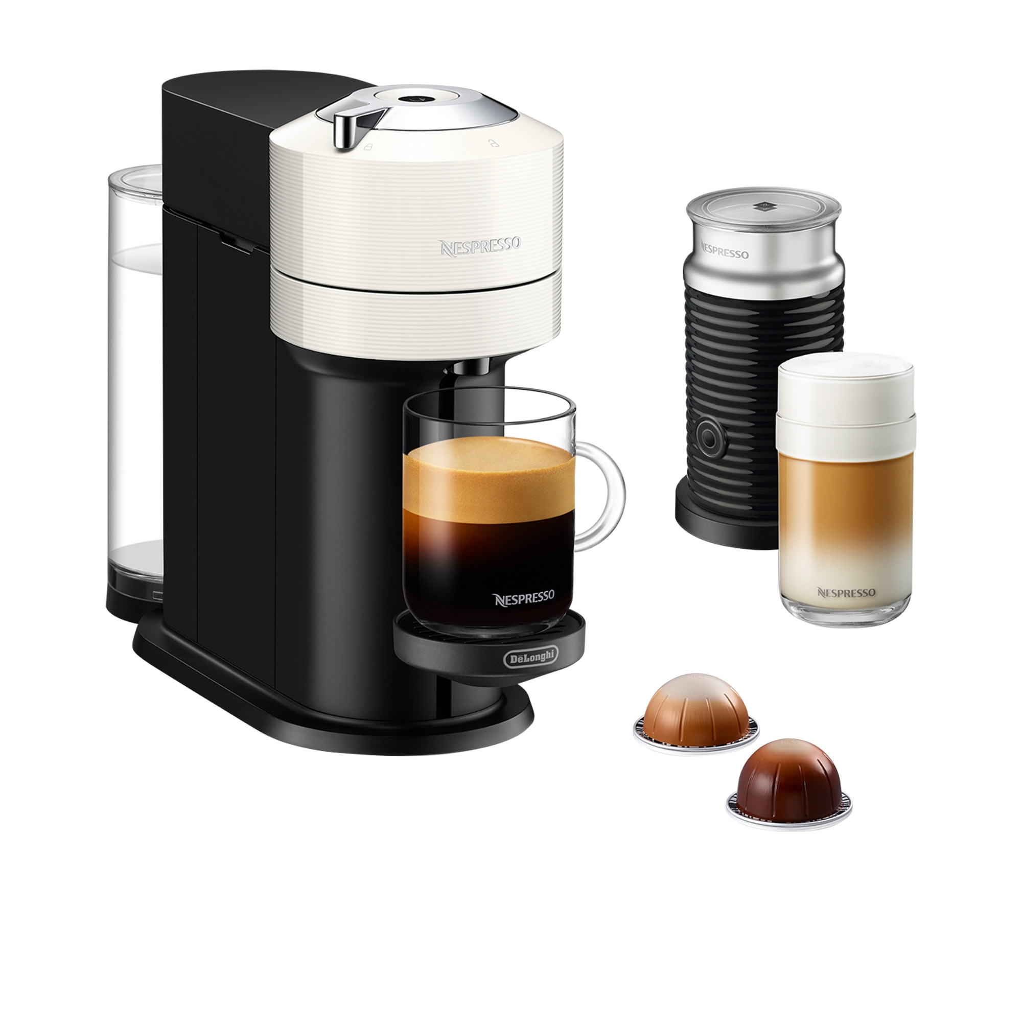 DeLonghi Nespresso Vertuo Next ENV120WAE Coffee Machine White Image 2