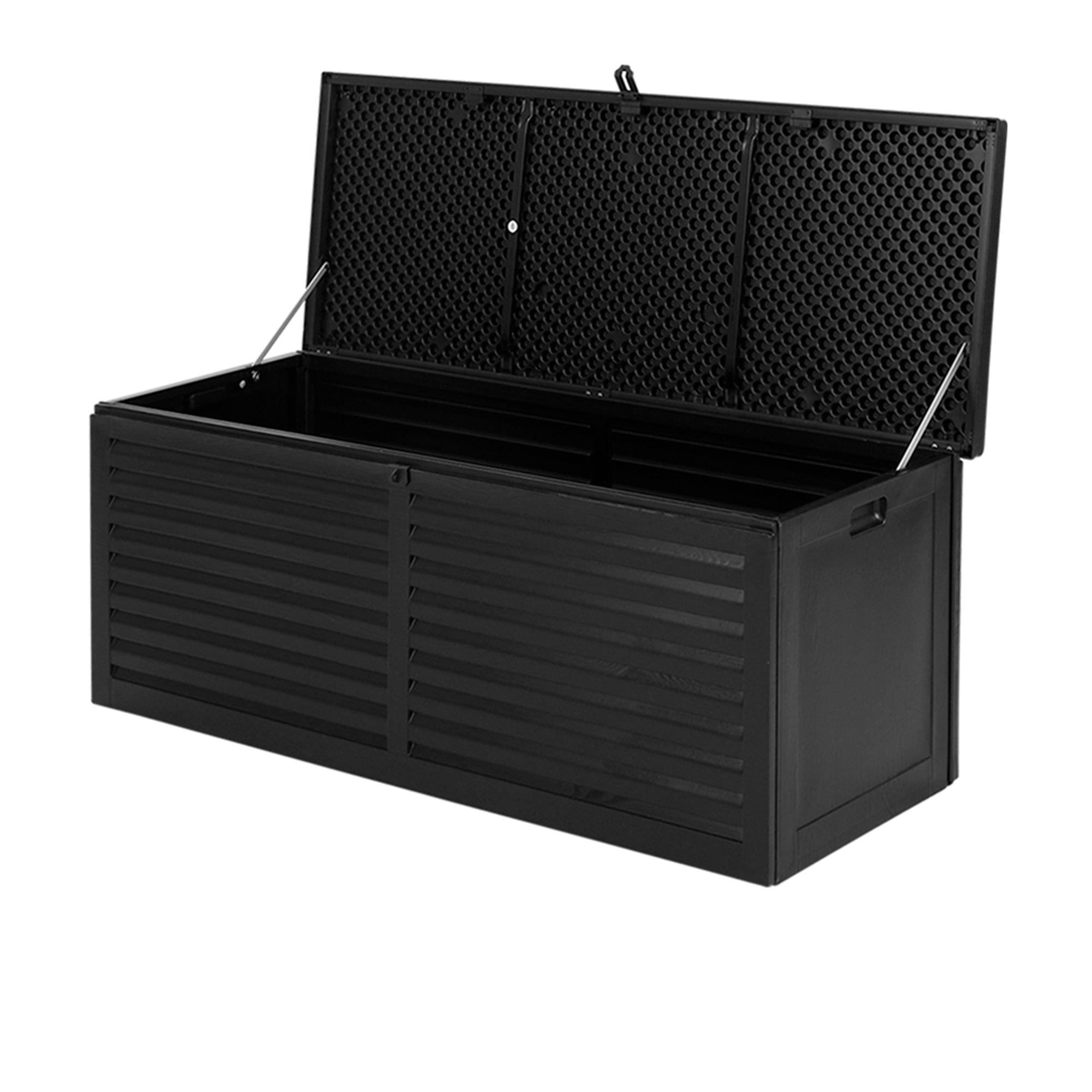 Gardeon Outdoor Storage Box 390L Black Image 1