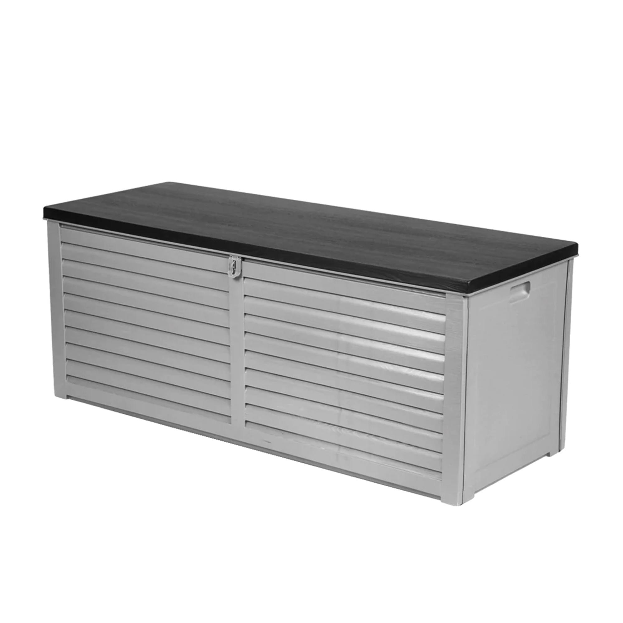 Gardeon Outdoor Storage Box 390L Dark Grey Image 3