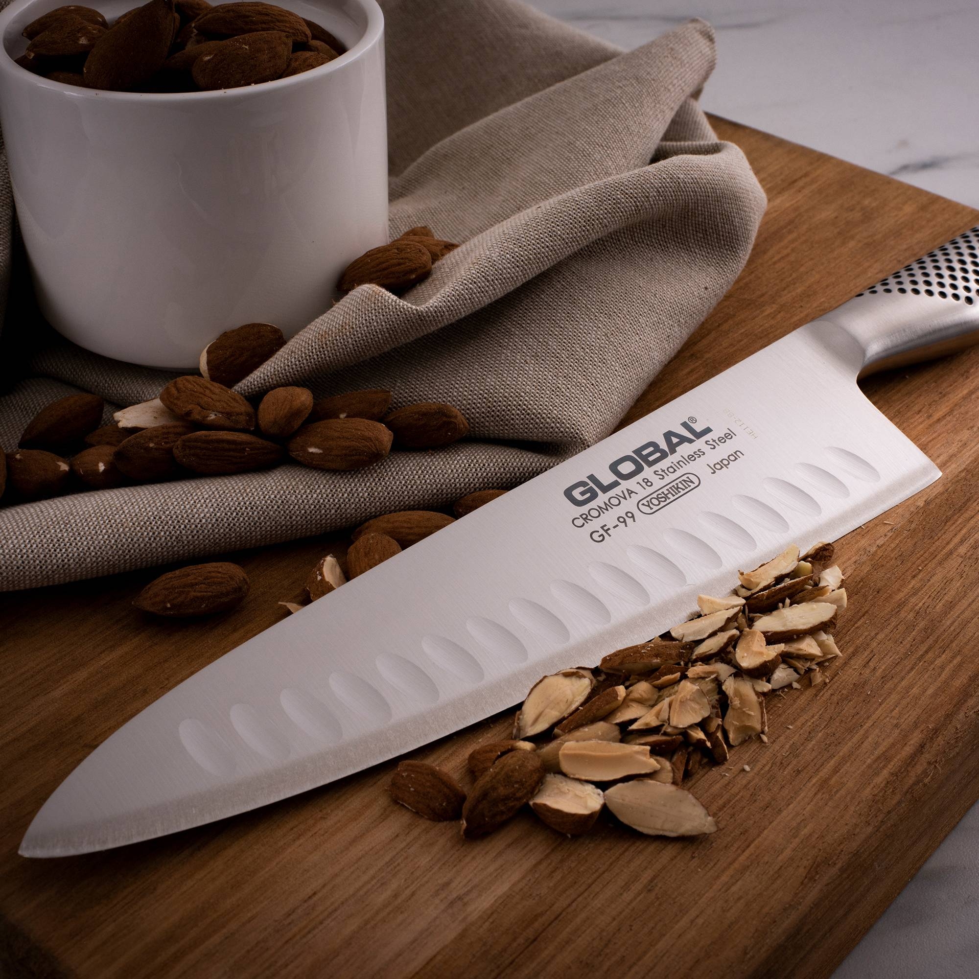 Global Model X Fluted Chef's Knife 20cm Image 2