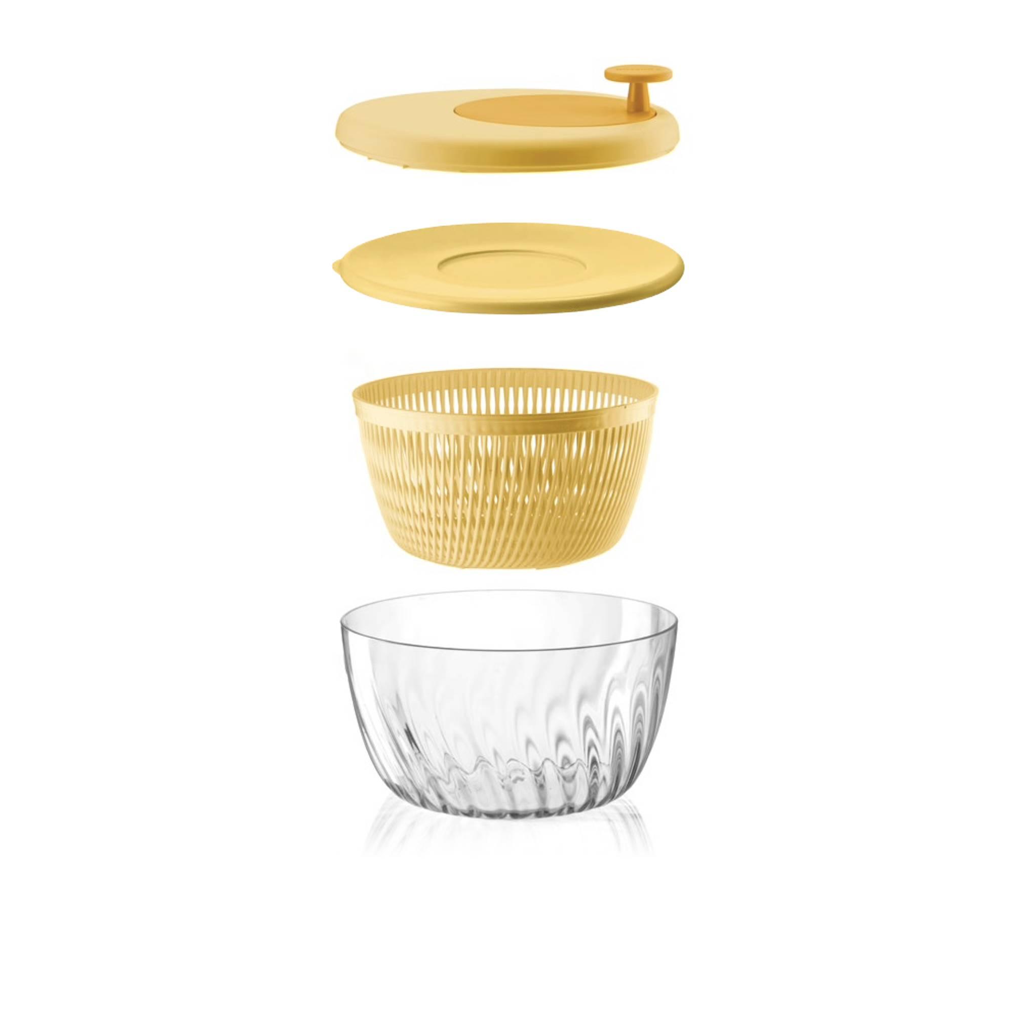 Guzzini Spin & Store Salad Spinner Yellow Image 6
